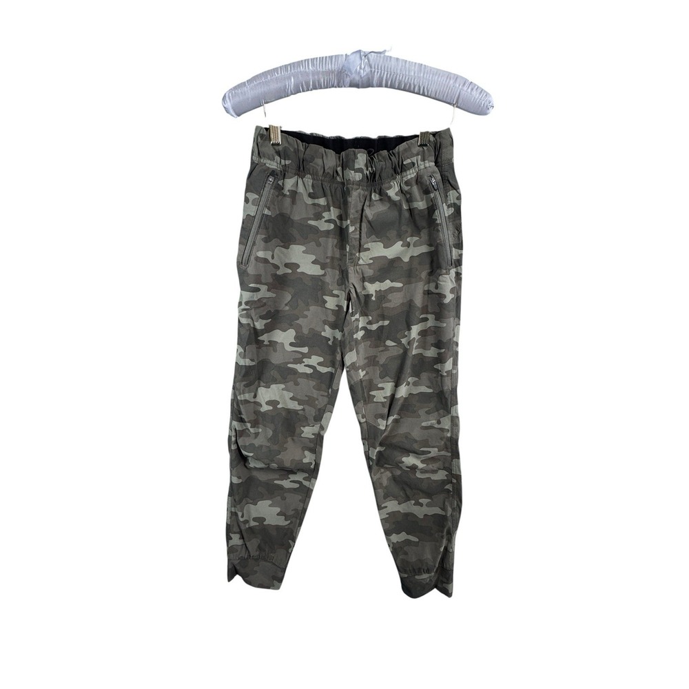 Eddie Bauer Camo Jogger Pants Women's 12 Stretch Zip Pockets Hiking Outdoor